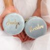 Mini, Round Jewelry Case, Quality Italian Velvet Travel Jewelry Box, Perfect Christmas & Holiday Gift, Earring, Necklace, Bracelet, Ring Box