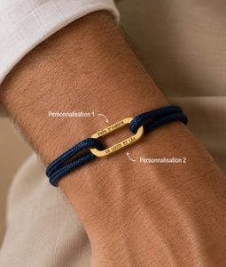 Personalized Engraved Bracelet for Men, Adjustable Name Bracelet, Gift for Dad, Couple Bracelet, Personalized Gift for Men